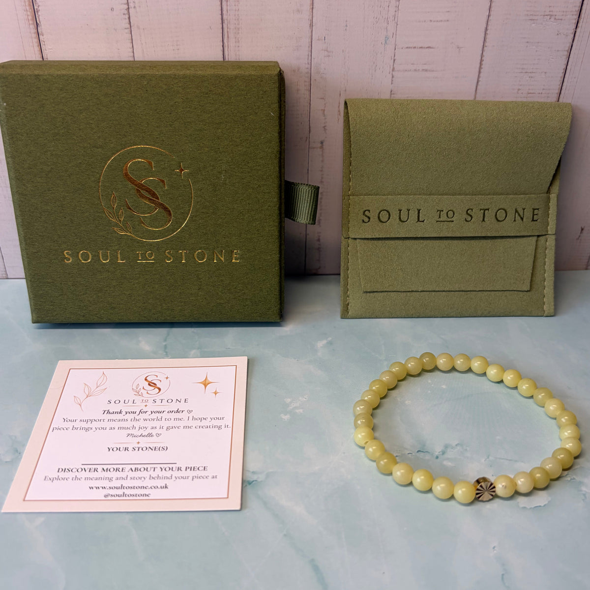 Signature Lemon Jade Sun Charm Bracelet