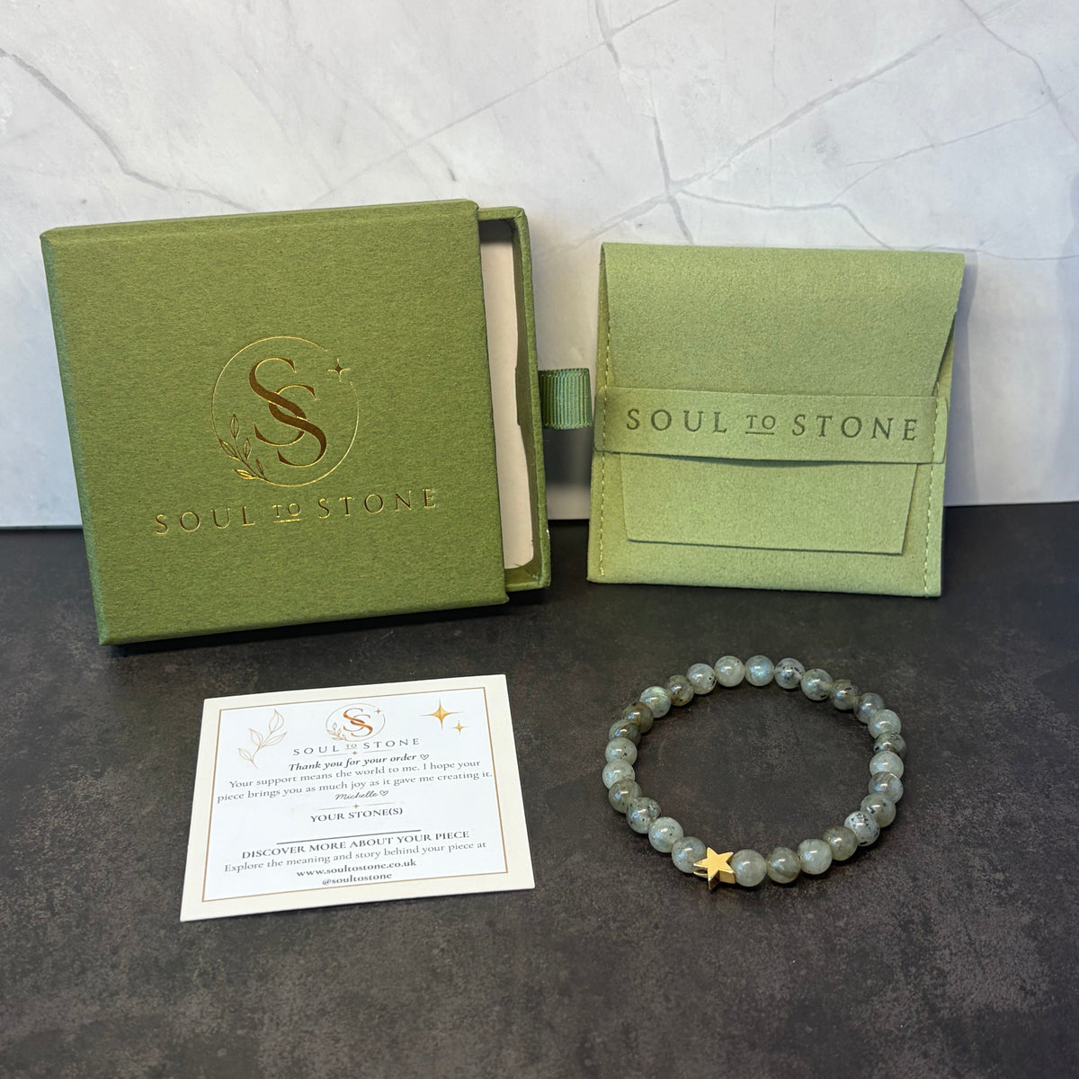 Signature Labradorite Star Charm Bracelet
