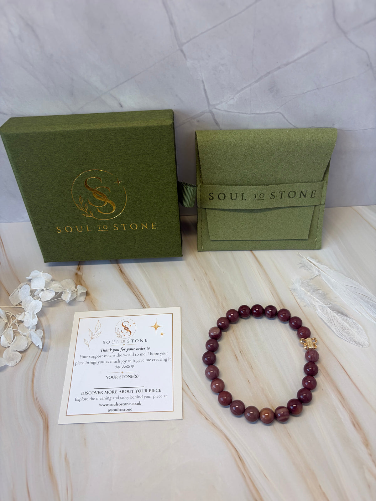 Signature Gobi Desert Agate Butterfly Charm Bracelet