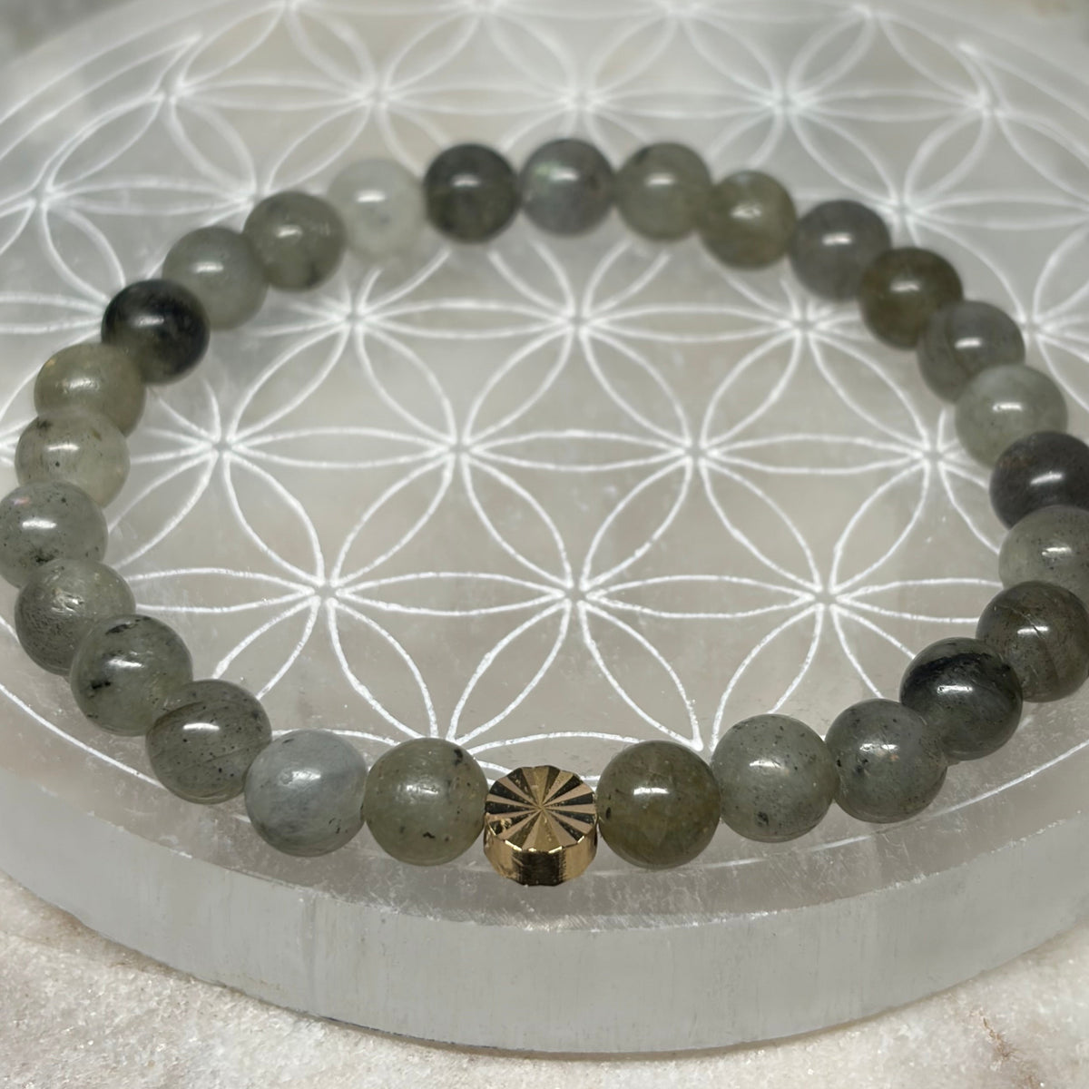Signature Labradorite Full Moon Charm Bracelet