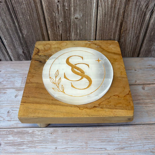 Soul to Stone Engraved Selenite Plate - Limited Edition