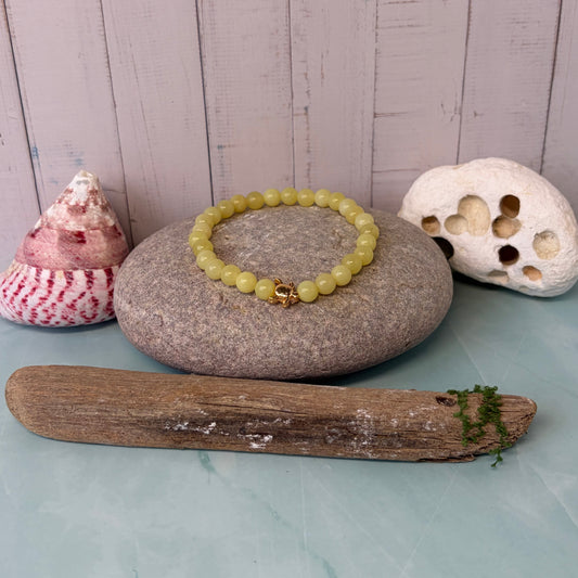 Signature Lemon Jade Turtle Charm Bracelet