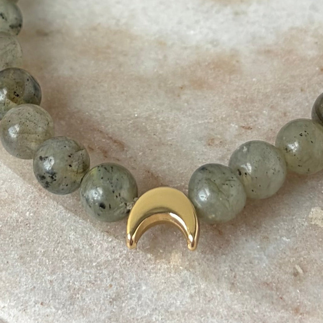 Signature Labradorite Crescent Moon Bracelet