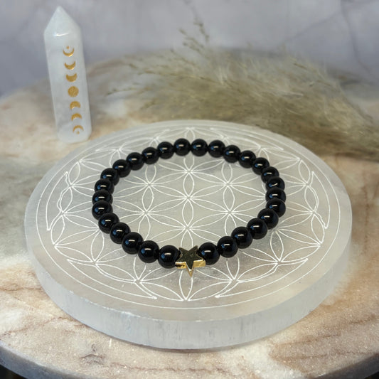 Signature Onyx Star Charm Bracelet