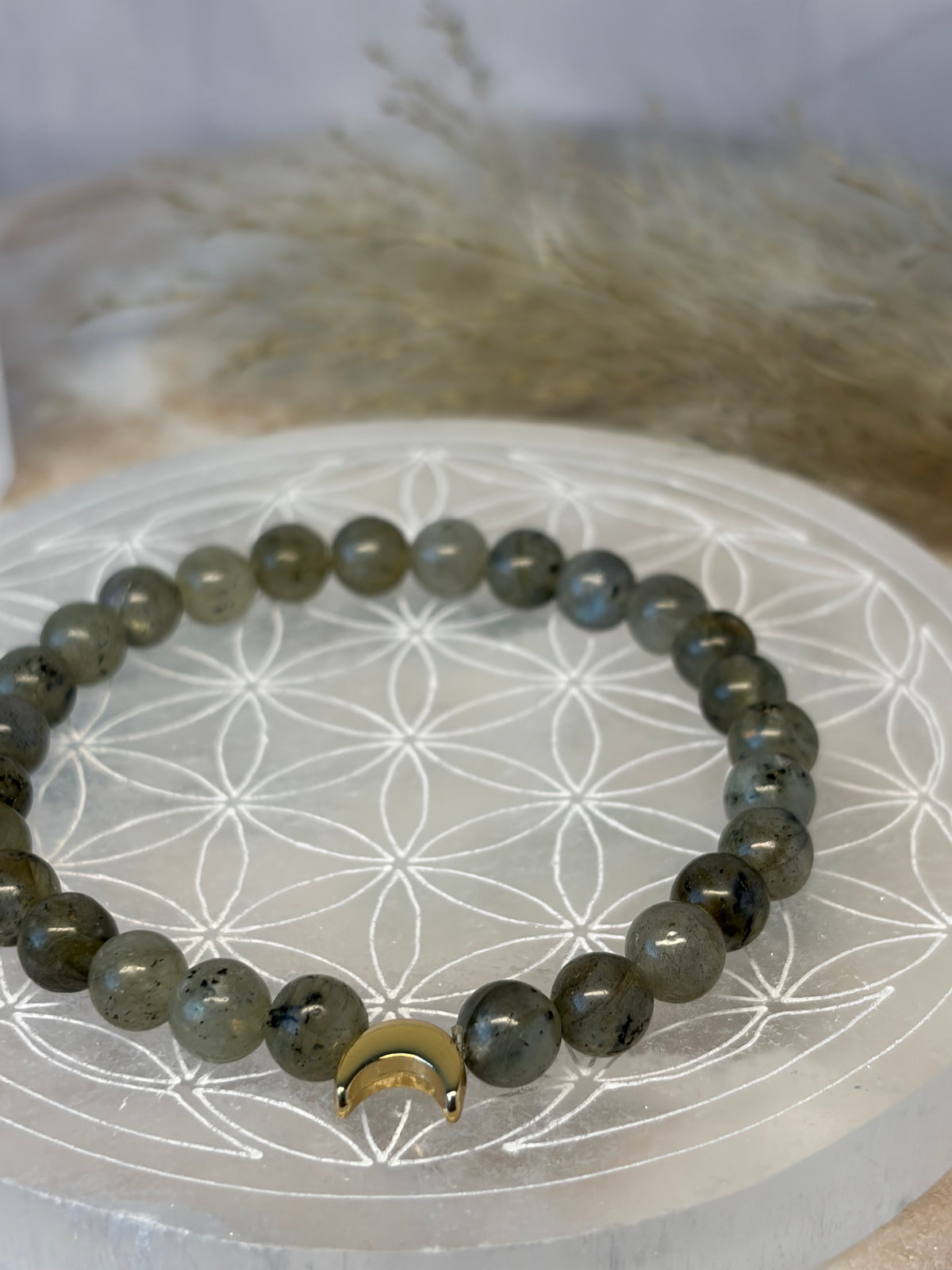 Signature Labradorite Crescent Moon Bracelet