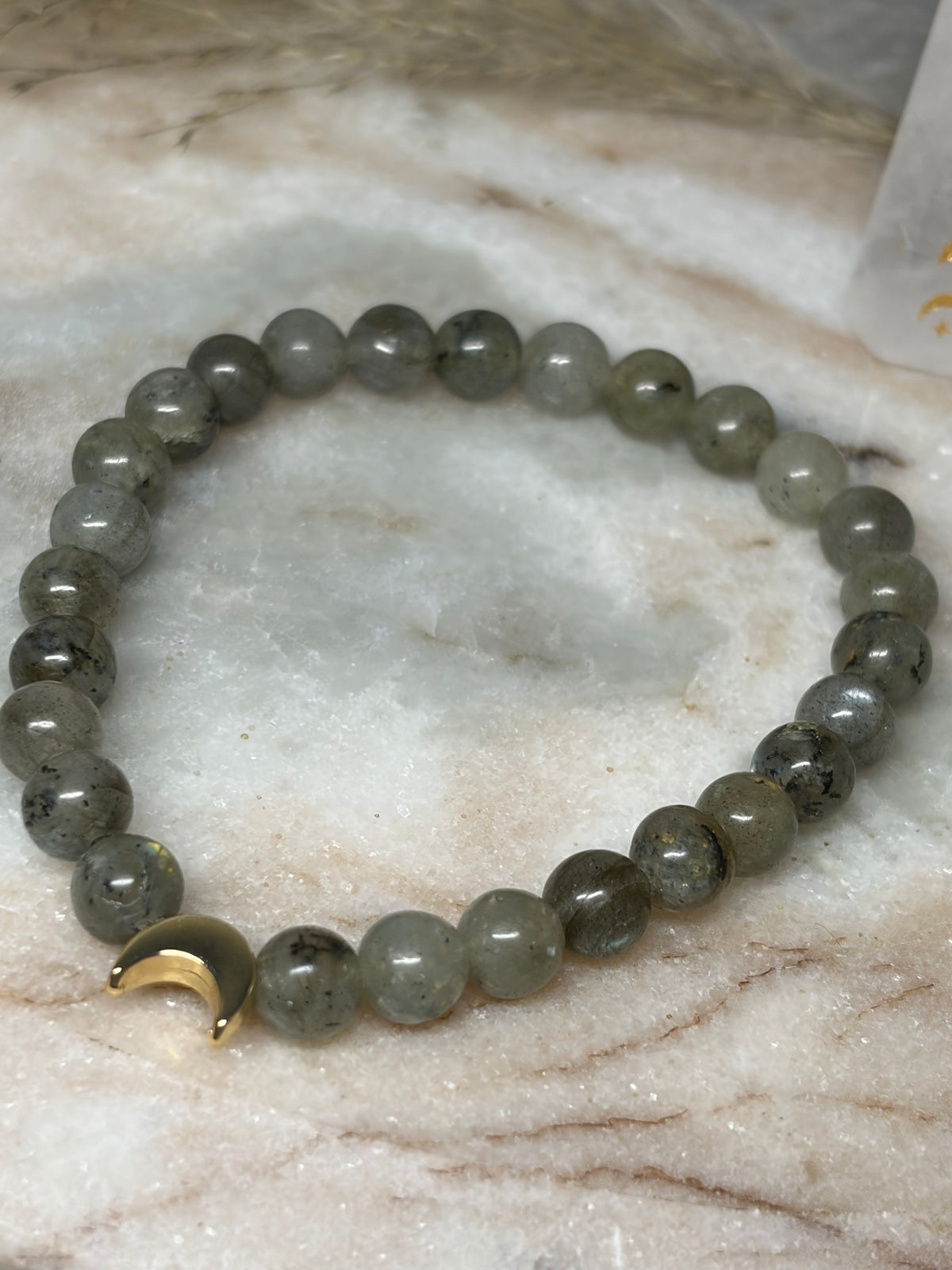 Signature Labradorite Crescent Moon Bracelet